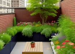 Manhattan style rooftop - balcony garden - Option 10