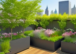 Manhattan Style Rooftop -Balcony Garden - Option 7