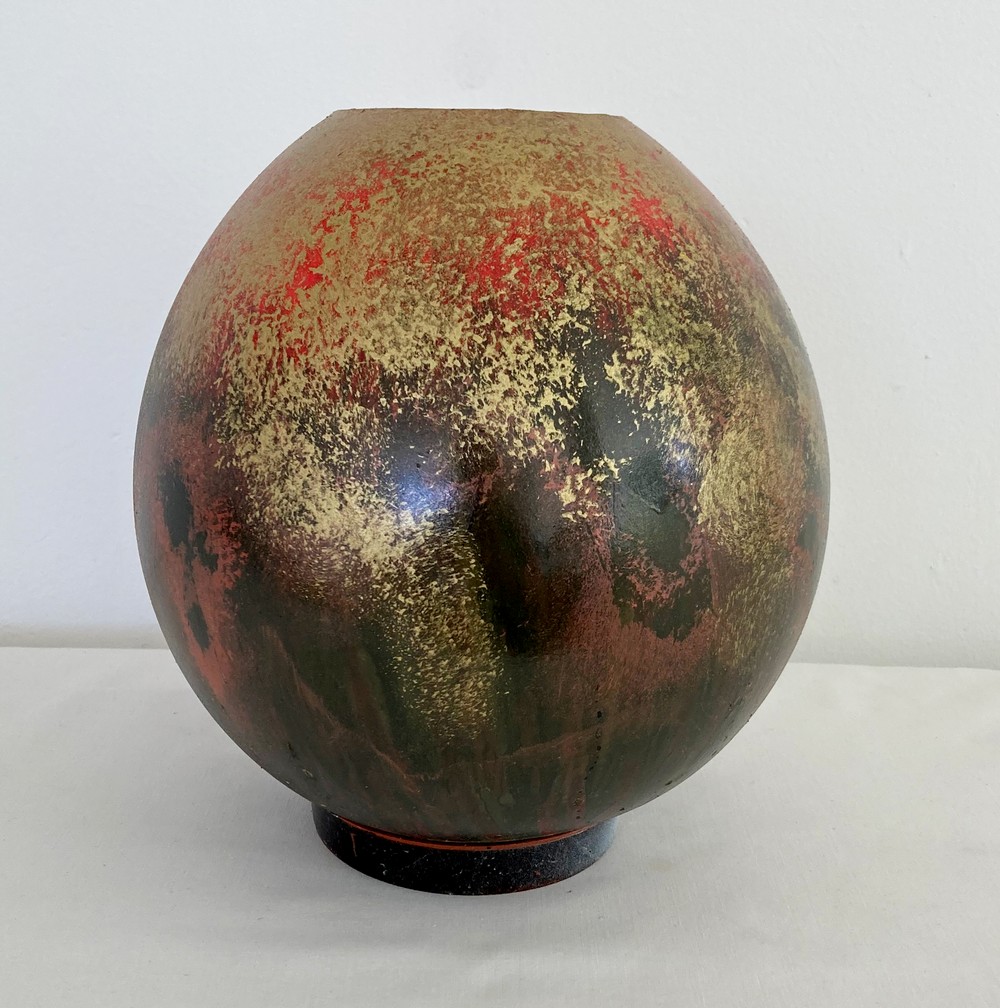 Gold-and-Cerise-dark-green-hand-painted-hand-made